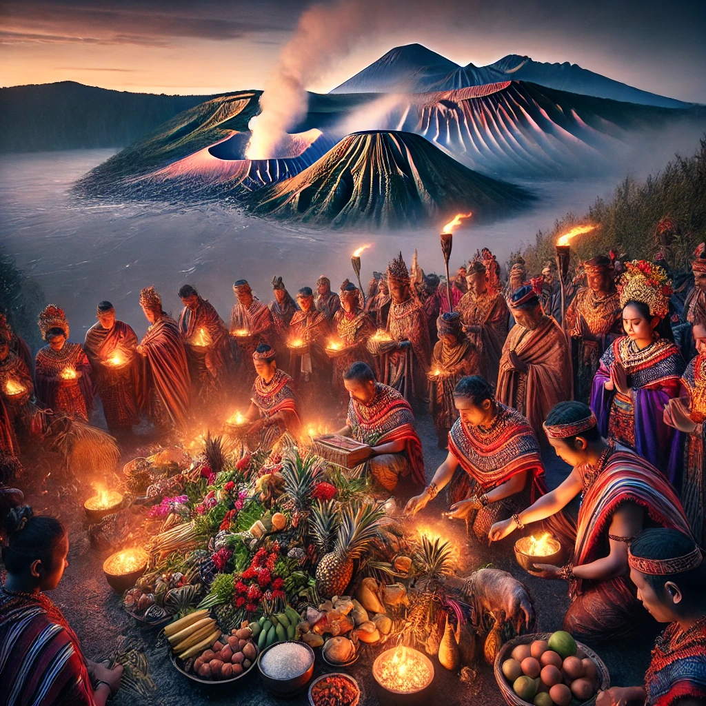 Upacara Yadnya Kasada: Ritual Suci Suku Tengger di Kawah Gunung Bromo